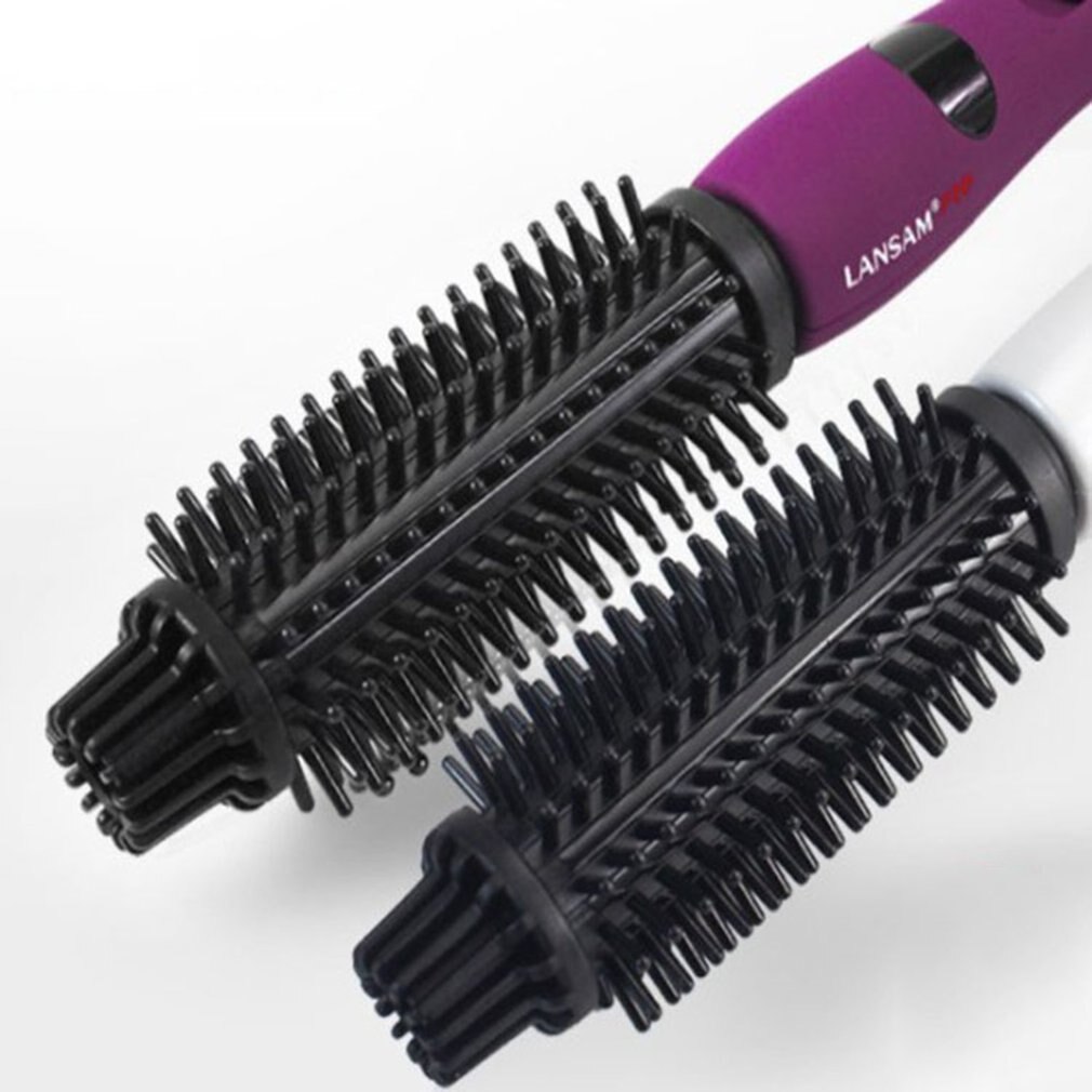 Curling Iron Brush Travel-friendly Hair Curler Brush Anti-scald Hair Straightener Curling Wand With Teeth Styling Brush