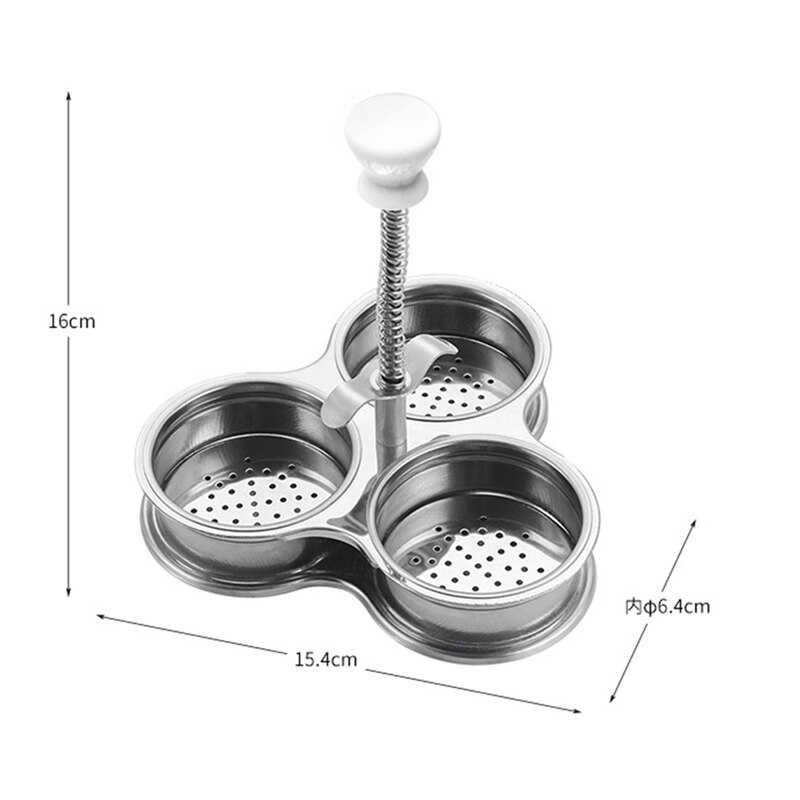 cuiseur à oeufs en acier inoxydable cuiseur à oeufs, Gadget à oeufs de cuisson, oeuf de cuisine, petits outils pour ragoûter les oeufs
