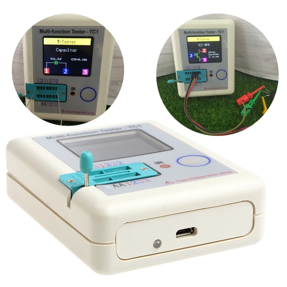 Probador de transistores LCR-TC, pantalla gráfica a todo color, producto terminado, LCR-T7, T4, TC1