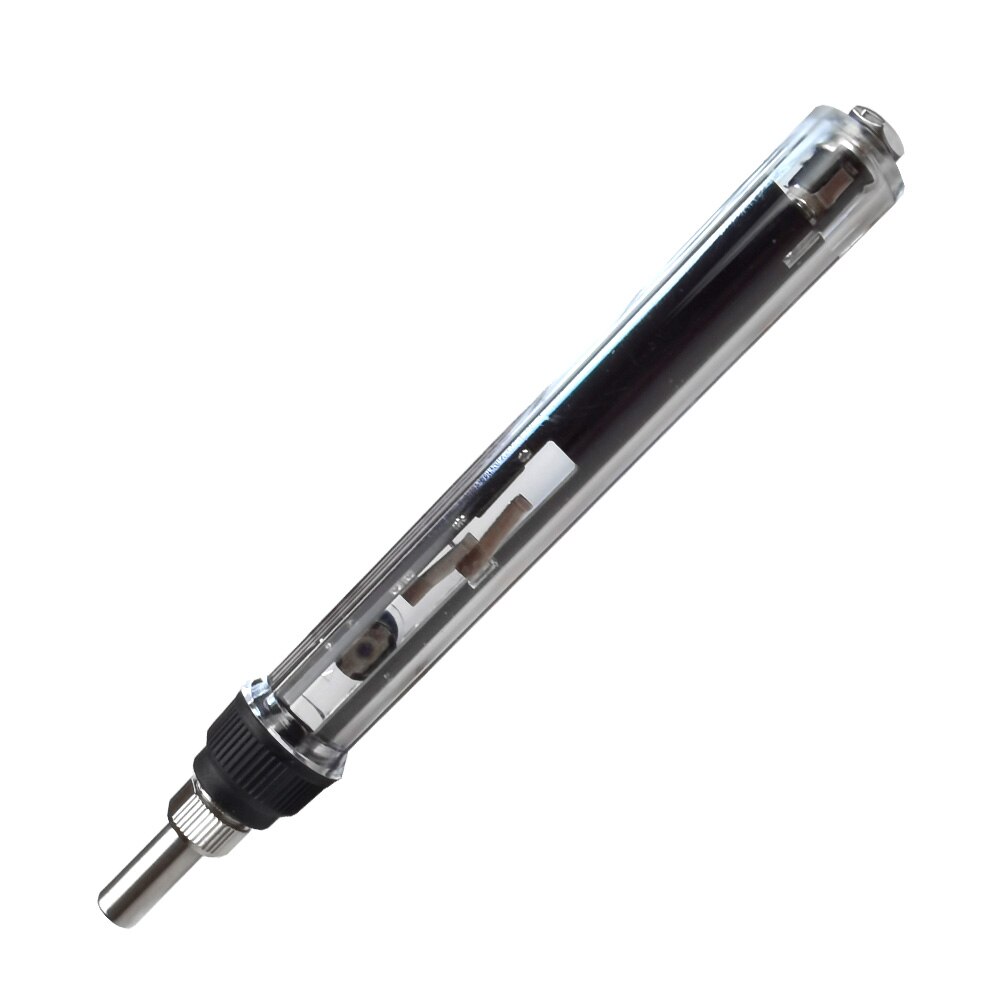 DC 16-24V 72W T12 Mini electric soldering iron adjustable temperature digital display Transparent plastic shell handle DC5521