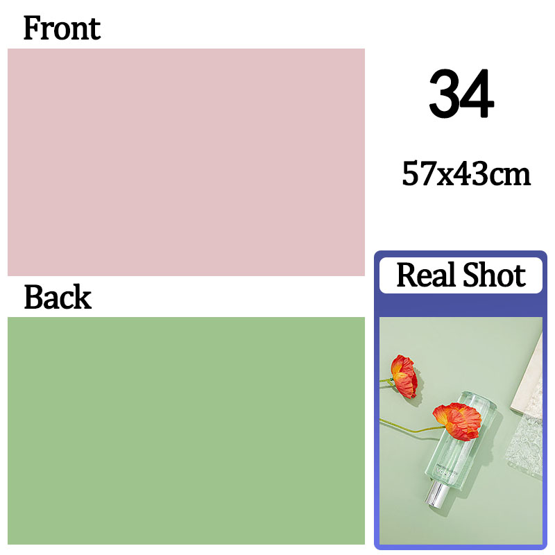 Cenários fotográficos papel de parede 57*43cm 2 lados cor sólida fundo adereços de papel para estúdio fotográfico produto de sessão cosméticos: Leitoso