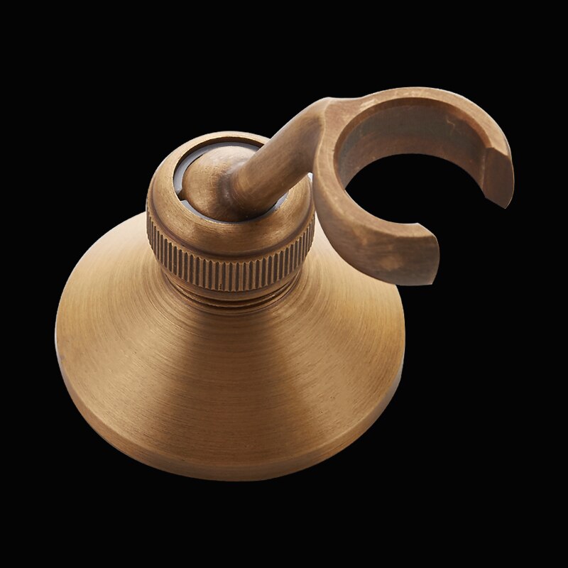 Newly Antique Handheld Shower Head Solid Brass Chrome Finished Telephone Shape Water Saving Hand Shower Sprayer: Bracker Holder