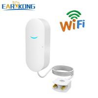 Water Leakage Alarm WiFi Smart Overflow Sensor Home Kitchen Water Leak Detector Bathroom Security Supplies