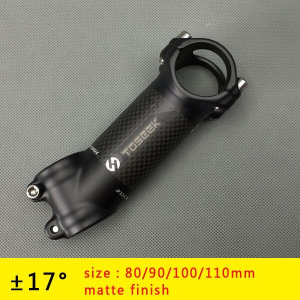 Alumiini hiilikuitu polkupyörän varsi tie maastopyörän varsi mtb 6/ 17 astetta 31.8 * 60/70/80/90/100 /110/120mm bicicleta osat: 17 astetta 110mm