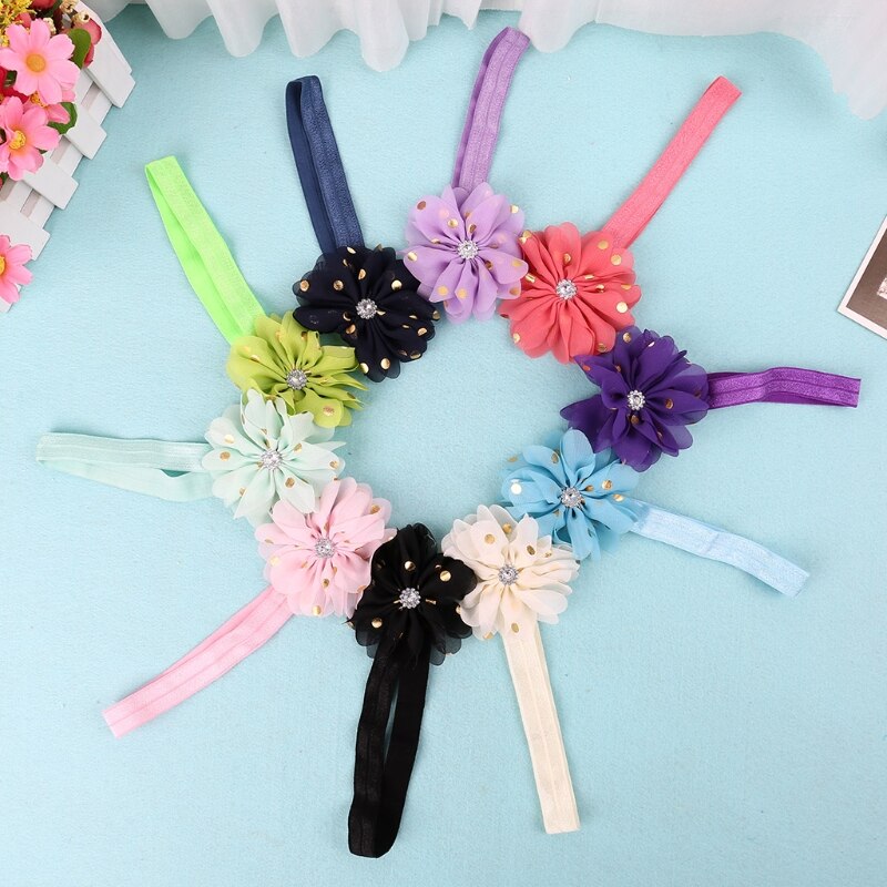 10 Uds cinta de pelo de bebé diadema flor Niña Accesorios Niños Accesorios bonitos sombreros