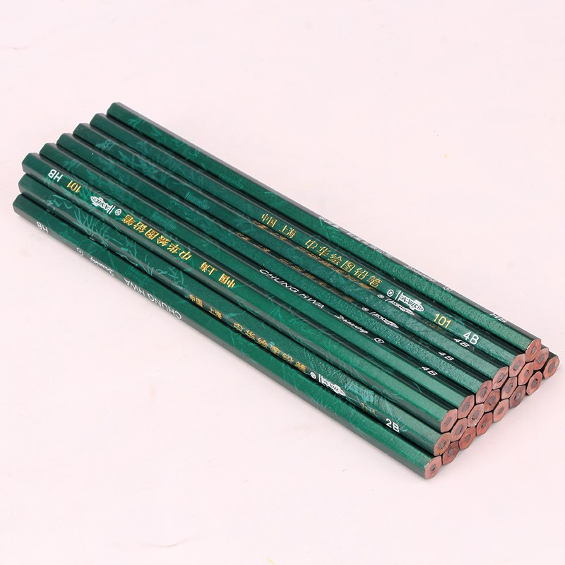 Chung Hua 12 Pz/scatola 2 H 2B HB Matita Disegno Schizzo impostato Migliore Qualità non tossico Matite standard per ufficio Scuola Matita