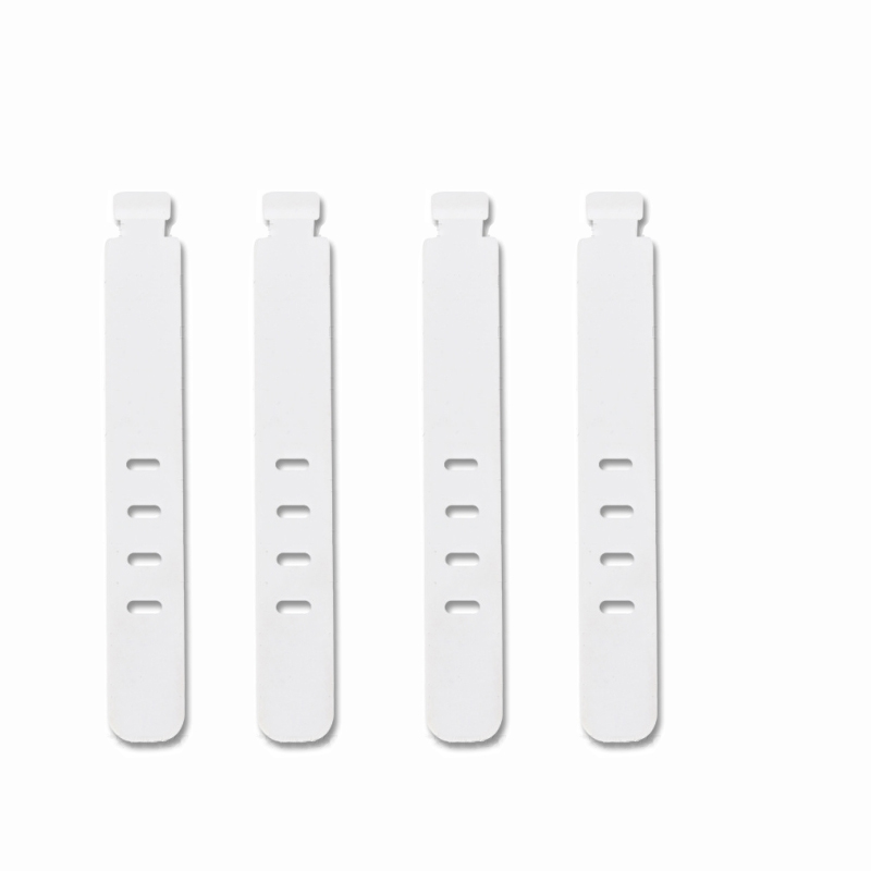 20/12/4 stk. kabelstrips, ledningsorganisator, silikontrådholder, glidelåsklips, gjenbrukbare strips, keeperwinder, gummi: Gull