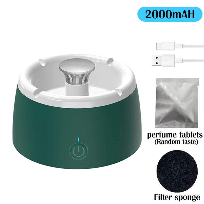 Aschenbecher mit Luft reinigung USB-Aufladung Rauch automatische Entfernung Aschenbecher Rauch abscheider Luft reiniger Aschenbecher für zu Hause: Lila