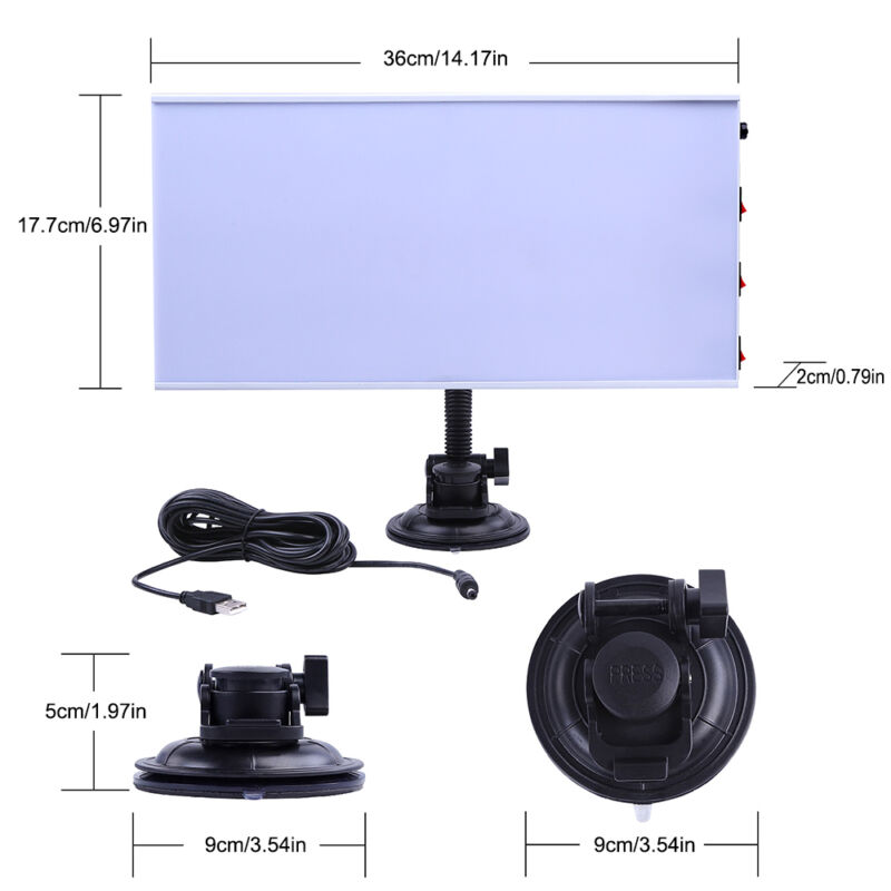 PDR LED Lamp Reflector Board PDR Dent Repair Tools LED Light Reflection Board with Adjustable Holder Hand Tool Set