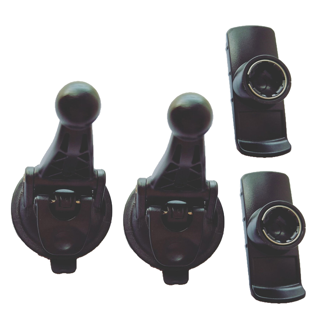 2 stk sugekoppfeste for frontrute til bilfrontrute for garmin gpsmap dakota oregon colorado (svart)