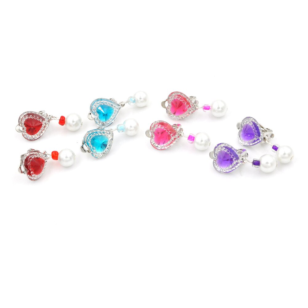 1Pair Ear Clip Style Earring Soft Cushion Invisible Ear Hanging Ear Clip No Piercing Earring For Children Kids