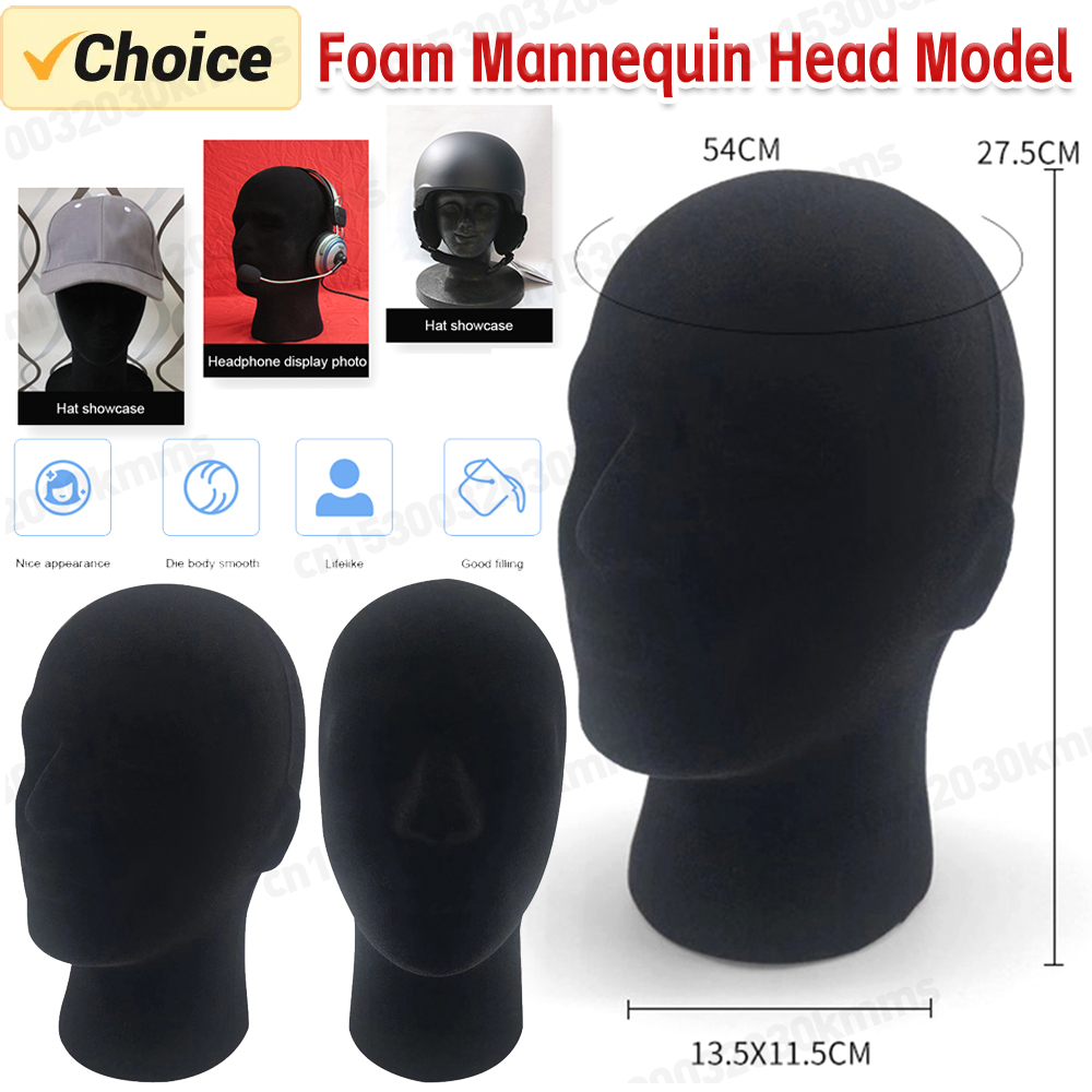 1 Stuk Piepschuim Schuim Mannequin Hoofd Mannelijke/Vrouwelijke Pop Display Schuim Mannequin Hoofd Model Hoed Bril Pruik Display Stand Rack