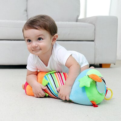 Baby multifunktionel hjælpelæring gennemsøgning rullelære læring at gå puslespil fitness gennemsøgning kravlende legetøj babyens favorit: Stribe