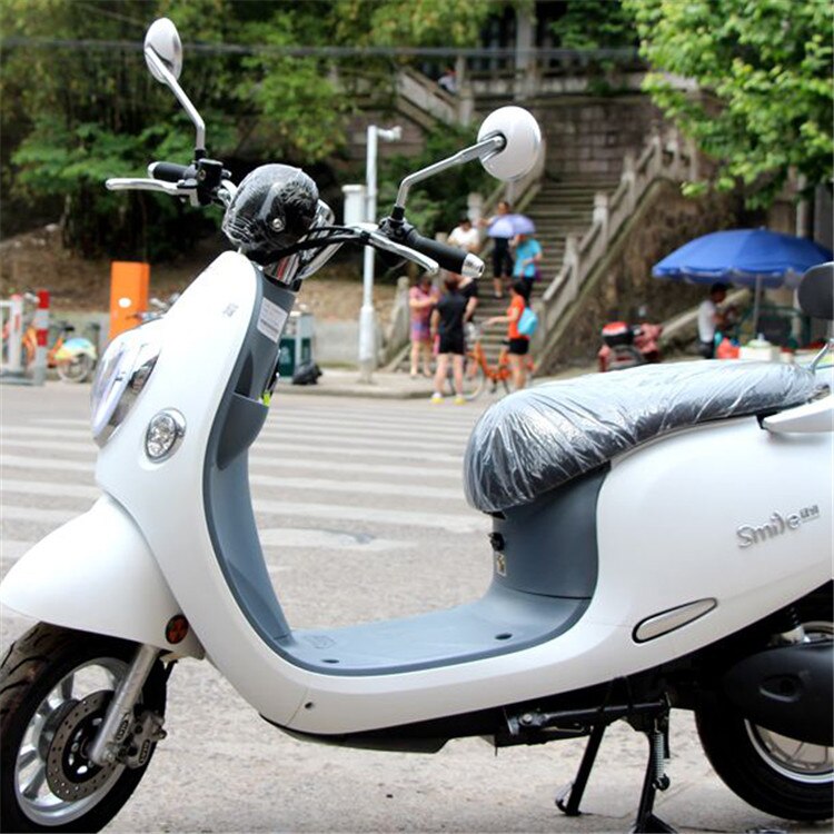 1 paar wit ronde motorfiets spiegel 10 MM 8 MM schroef motor side spiegels moto backup spiegels univeral scooter achteruitkijkspiegel spiegel