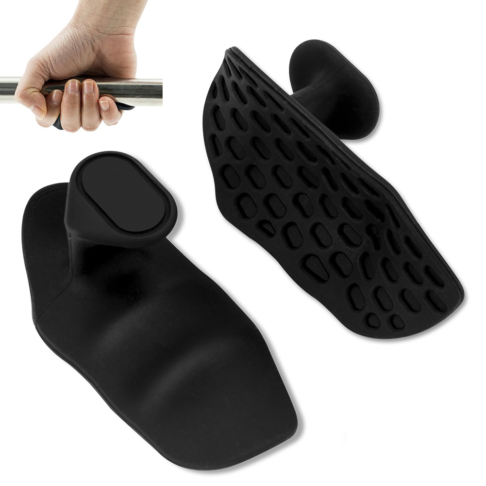 Guantes de gimnasio antideslizantes sin dedos para entrenamiento, empuñaduras de levantamiento de pesas para levantamiento de pesas, dominadas para entrenamiento de gimnasia y empuñaduras de ejercicio