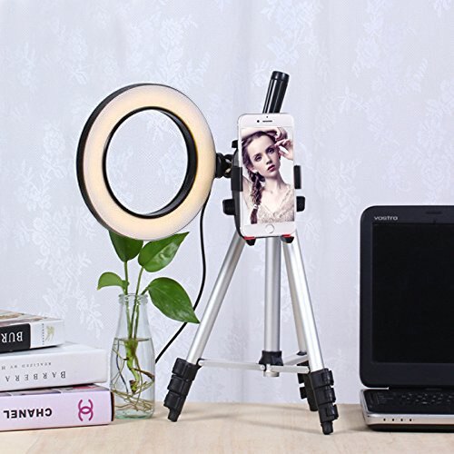 26cm anneau lumière Dimmable caméra Photo Studio téléphone vidéo LED beauté maquillage photographie anneau lampe avec trépied support pour téléphone