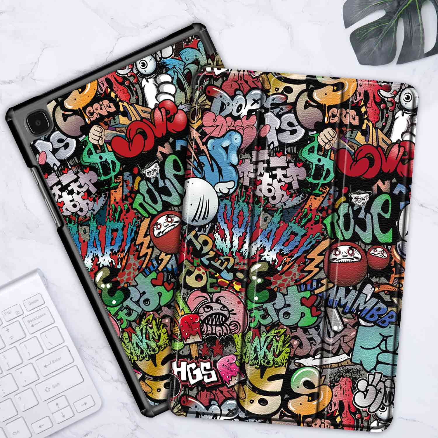 Til samsung galaxy tab  a7 10.4 tablettaske, til galaxy tab  a7 sm-t500 t505 cover: Ch-ty