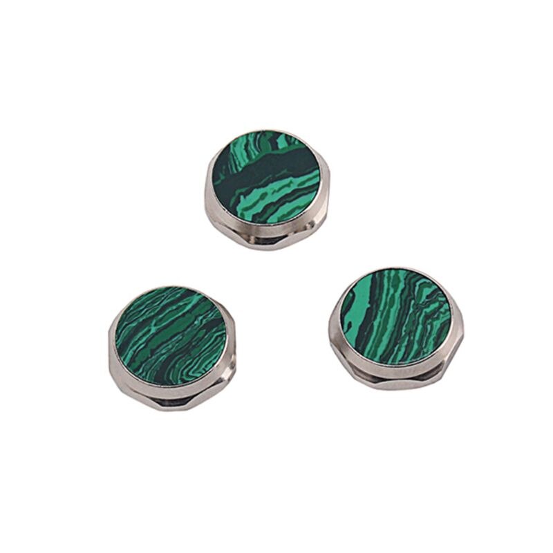 3pcs Alto Saxophone Finger Button Shell Sax Inlays Keys Accessories: Green