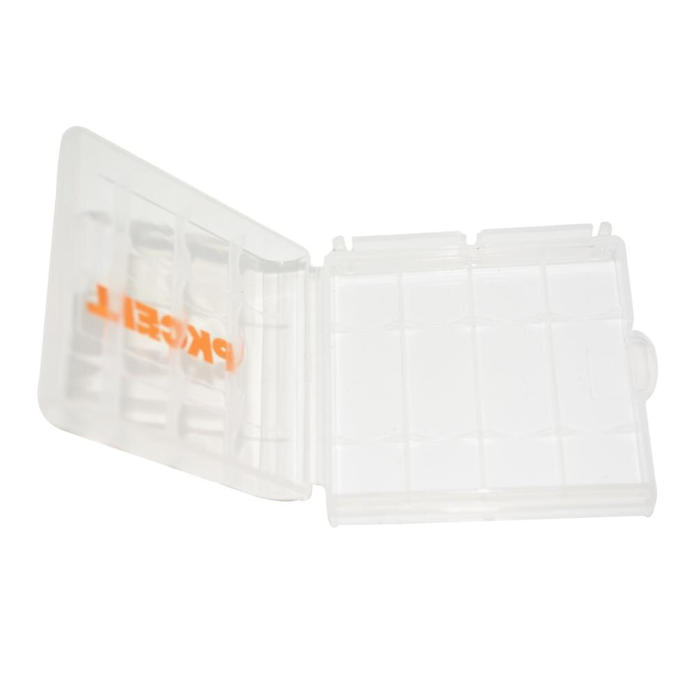 5Pcs PKCELL AA AAA Battery Box Cassa del Supporto di Plastica Scatola di Immagazzinaggio Della Copertura Della Cassa Bianca Del Supporto Scatola di Immagazzinaggio Della Batteria: Default Title