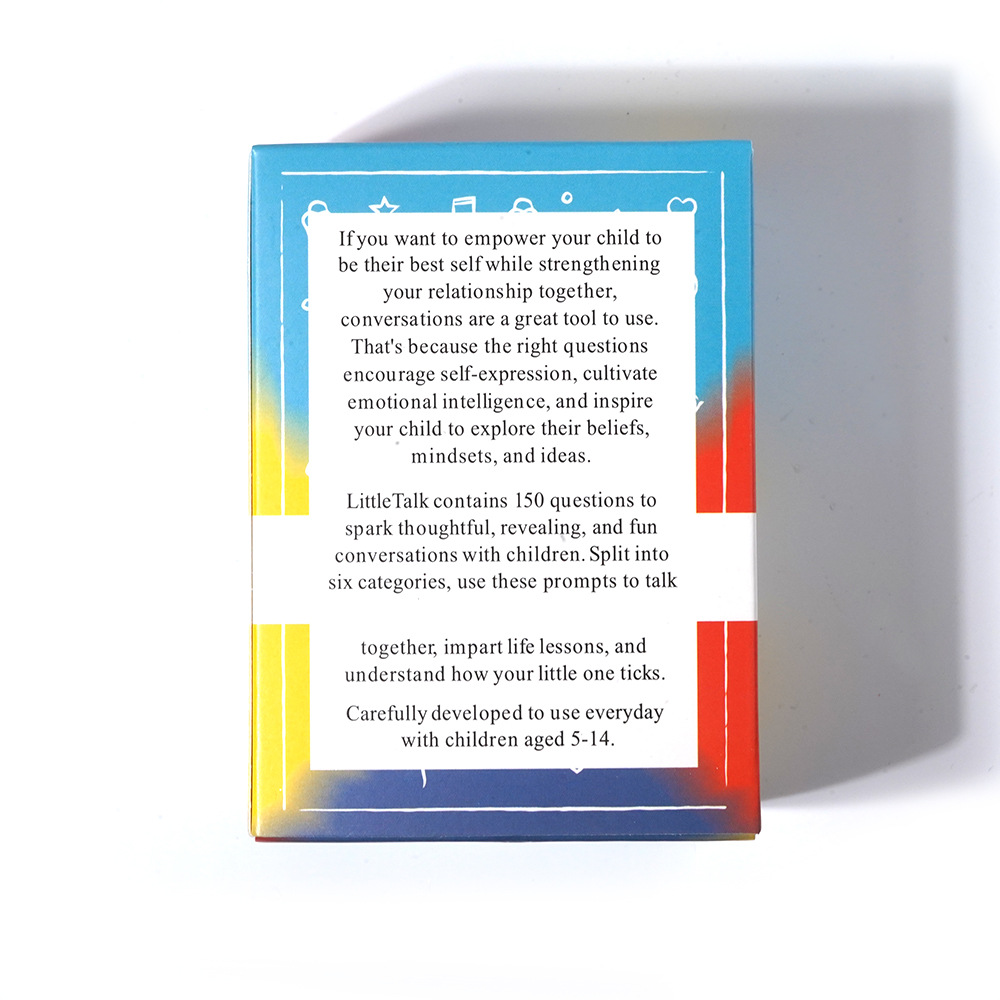 BestSelf-Little Talk Deck Conversation Cards, Powerful Tool, Family Party, Kids Conversation, Meaningful Interactions Game