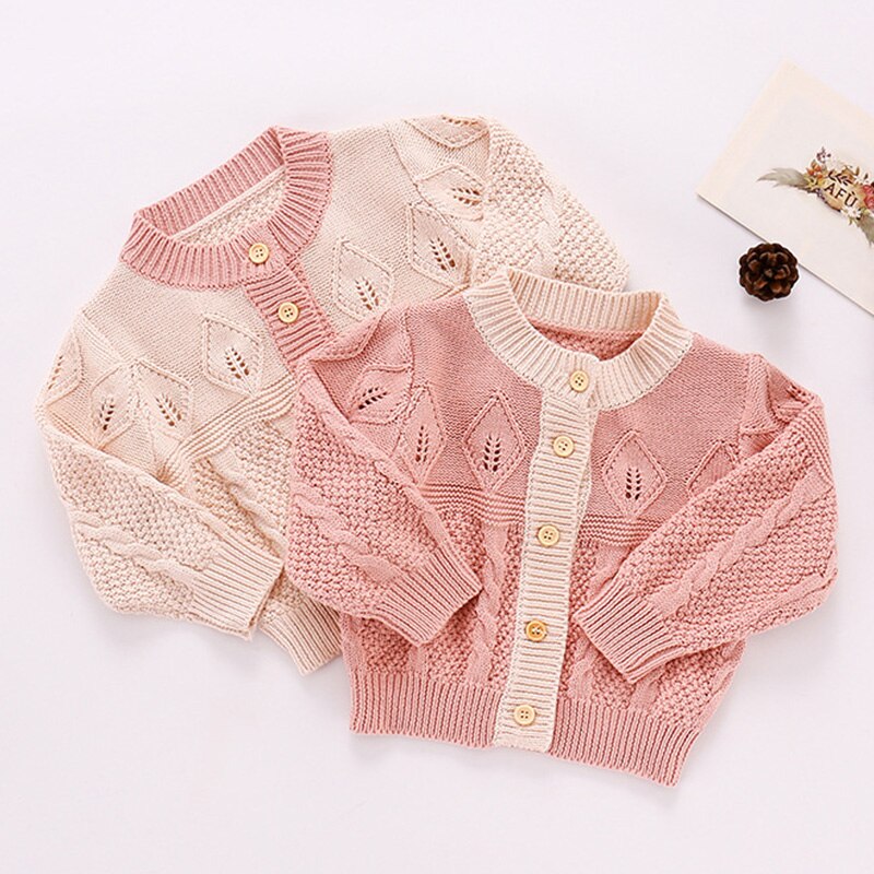 Kinderen Gebreide Warme Trui Herfst Winter Mode Meisjes Lange Mouwen Wollen Kleuraanpassing Jas Kindje Vest Kleding