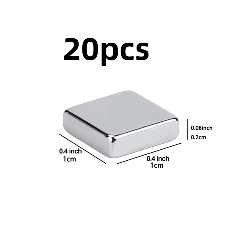 10x10x2mm rechthoekige magneet voor koelkasten, knutselartikelen, whiteboards, doe-het-zelfprojecten, kantoormagneten, rechthoekige magneten.: Blauw