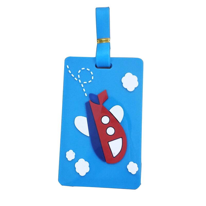 Lovely Cartoon Animal Giraffe Luggage Tag Travel Accessories Silica Gel Suitcase ID Address Label Baggage Name Tags: T