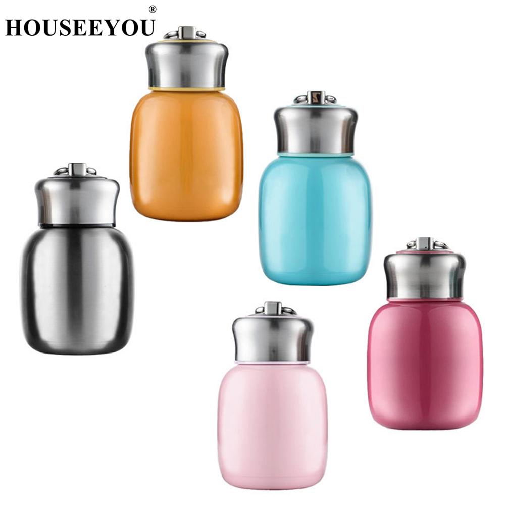 200 Ml/280 Ml Mini Leuke Koffie Thermosflessen Thermos Rvs Reizen Water Drinken Fles Thermosflessen Cups en Mokken