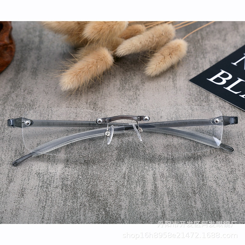 TR90 gafas sin marco para hombres y mujeres gafas azul ultraligero monturas flexibles elásticas transparentes lentes transparentes