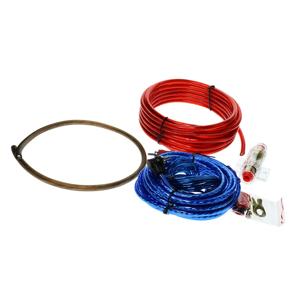 Set Of 4 Car Stereo Audio Subwoofer Amplifier Install AMP Wire Cable Kit