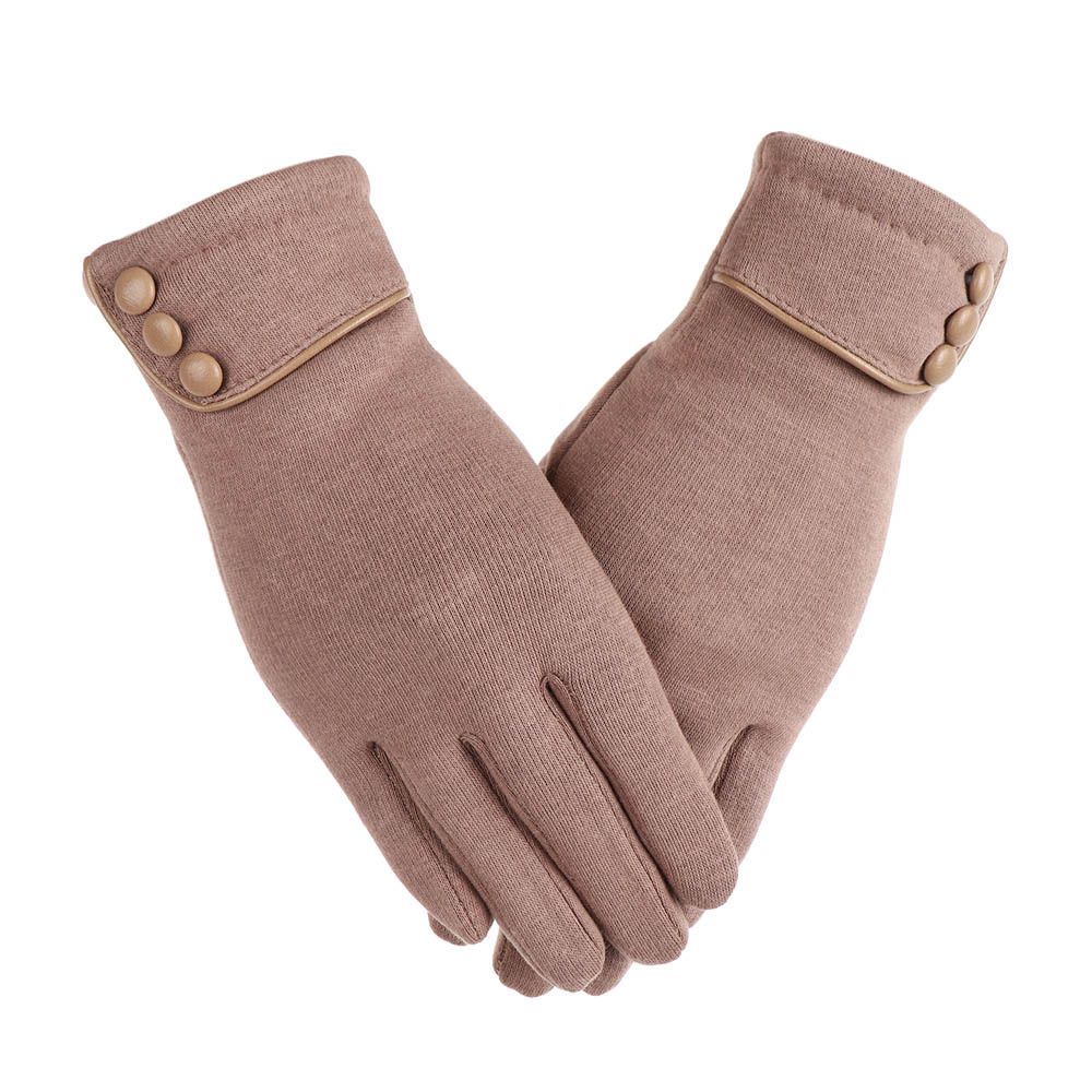1 par de guantes cálidos de invierno para mujer, manoplas térmicas con forro polar para pantalla táctil, guantes a prueba de viento para conducir y esquiar: Verde militar