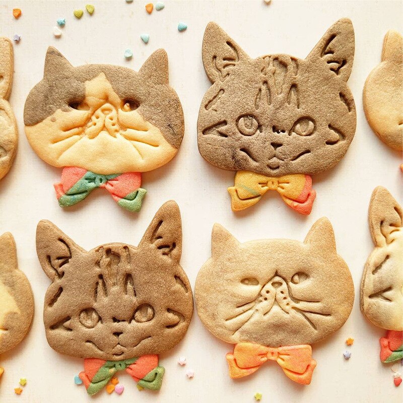 15 Styles Animals Pet Cat Dog Paw Cookie Cutter Mold 3D Cat Biscuits Cutter Sugarcraft Pastry Biscuit Mold Kitchen Baking Tools