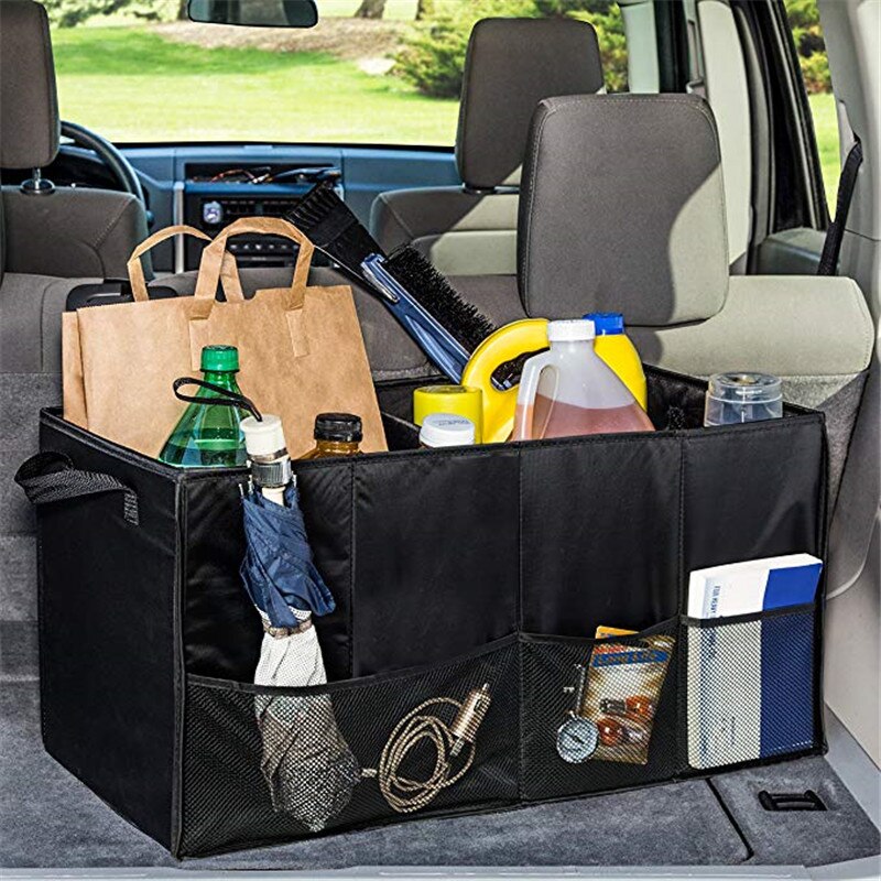 Portable Multi Compartments Trunk Storage Organizer 600D Oxford Stowing Tidying Interior Holders Car Foldable Storage Bags