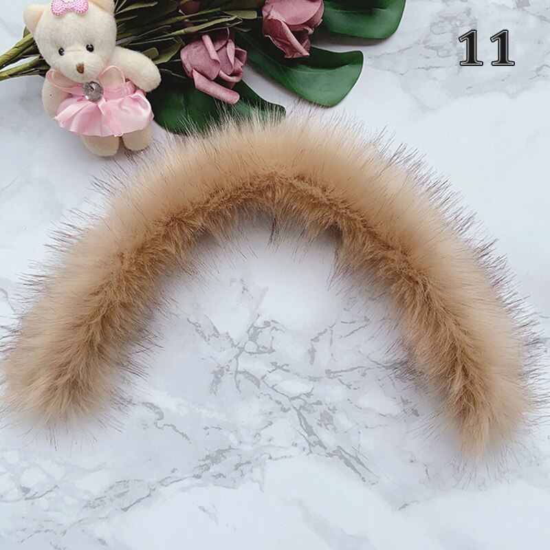 1M 24 Kleuren Wit Faux Vos Bont Pluche Lint Tapes Diy Trui Jas Kledingstuk Kap Hoed Kraag Trimmen materialen Decoratie: 11
