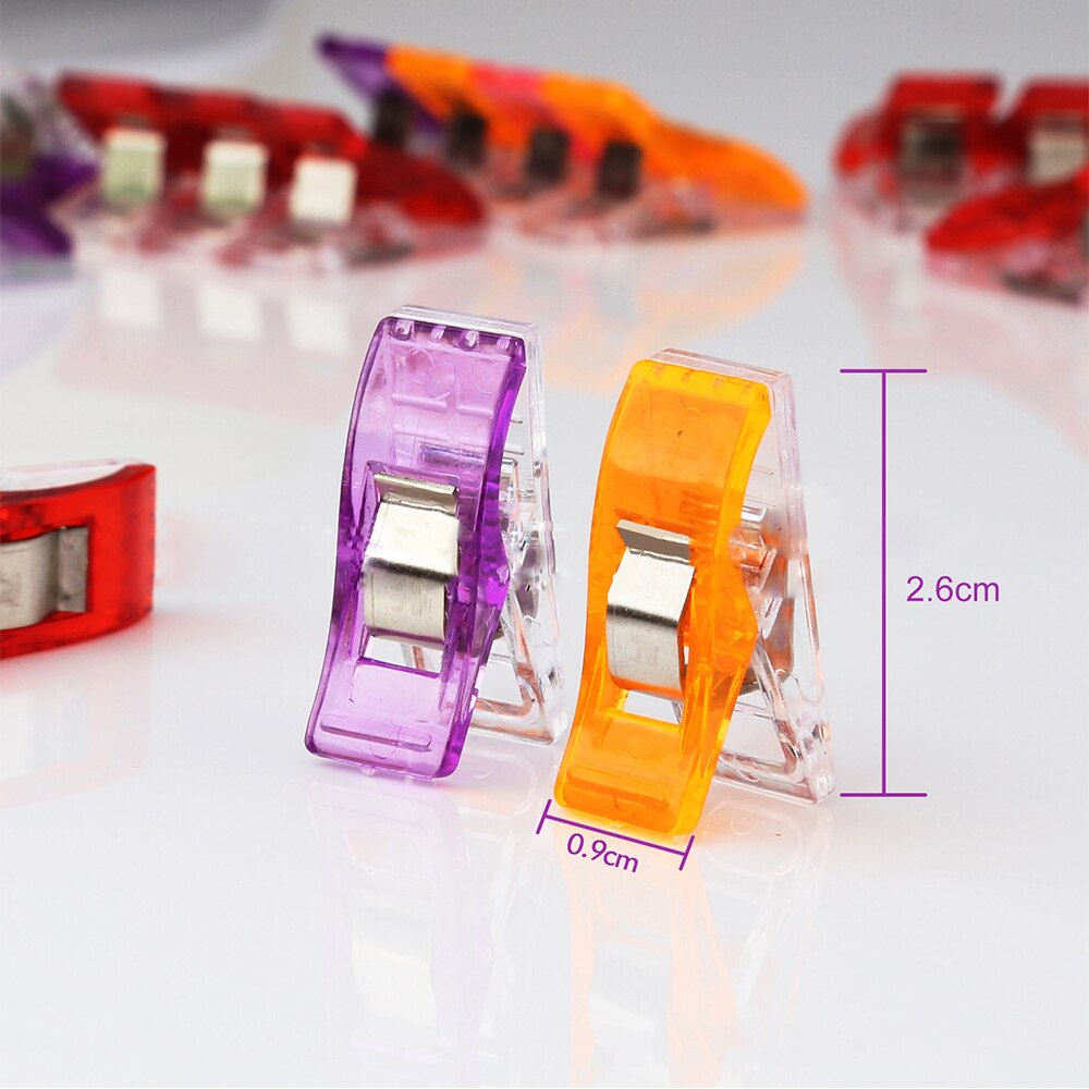 Sewing Clips Quilting Clips Plastic Clips Sewing Fabric Clamps Patchwork Craft Clips Multicolor Clothing Clip Holder 10/20/50Pcs