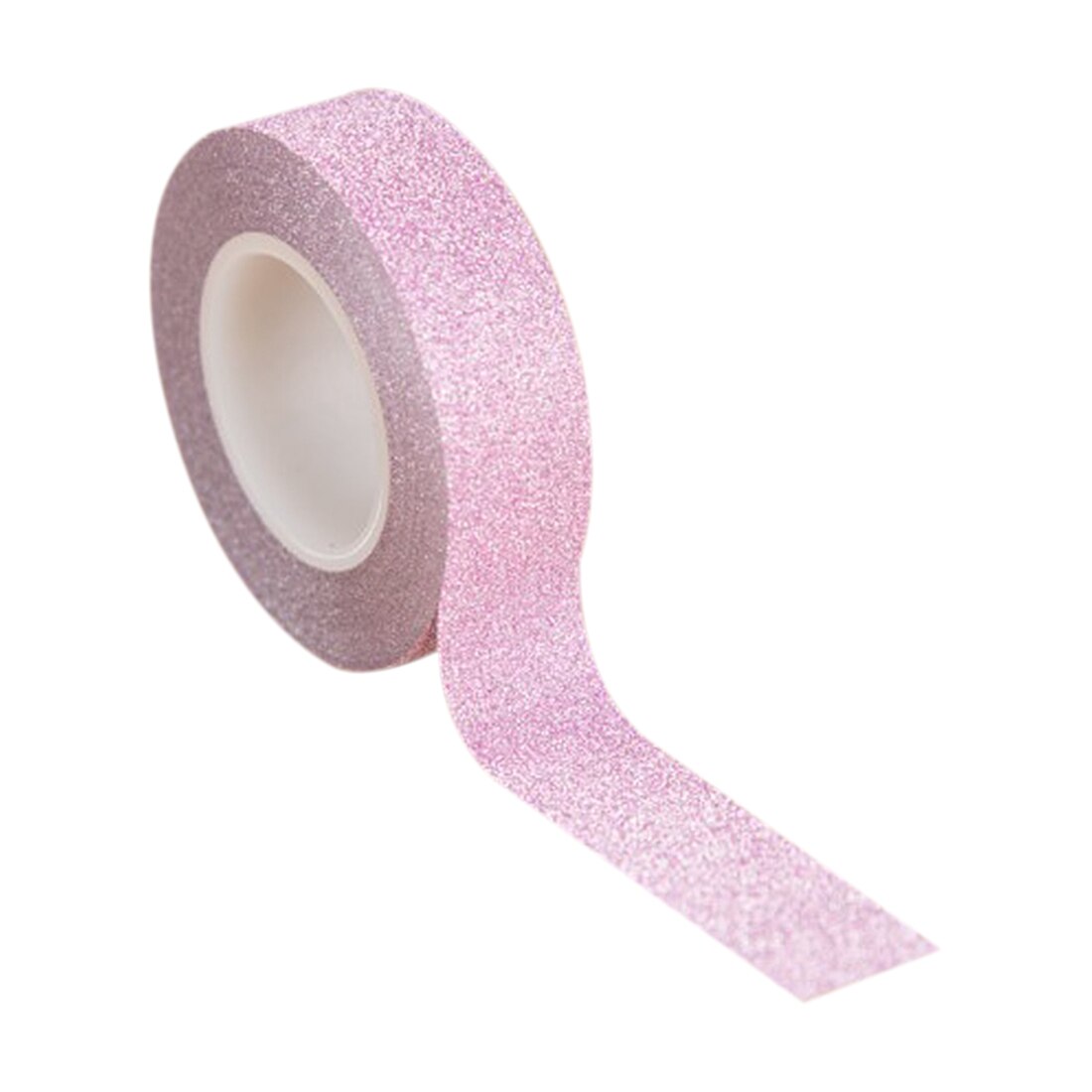 SOSW-2 x 10M Glitter Washi Tape Stick Self Adhesive Decorative Decora Craft DIY Paper pink