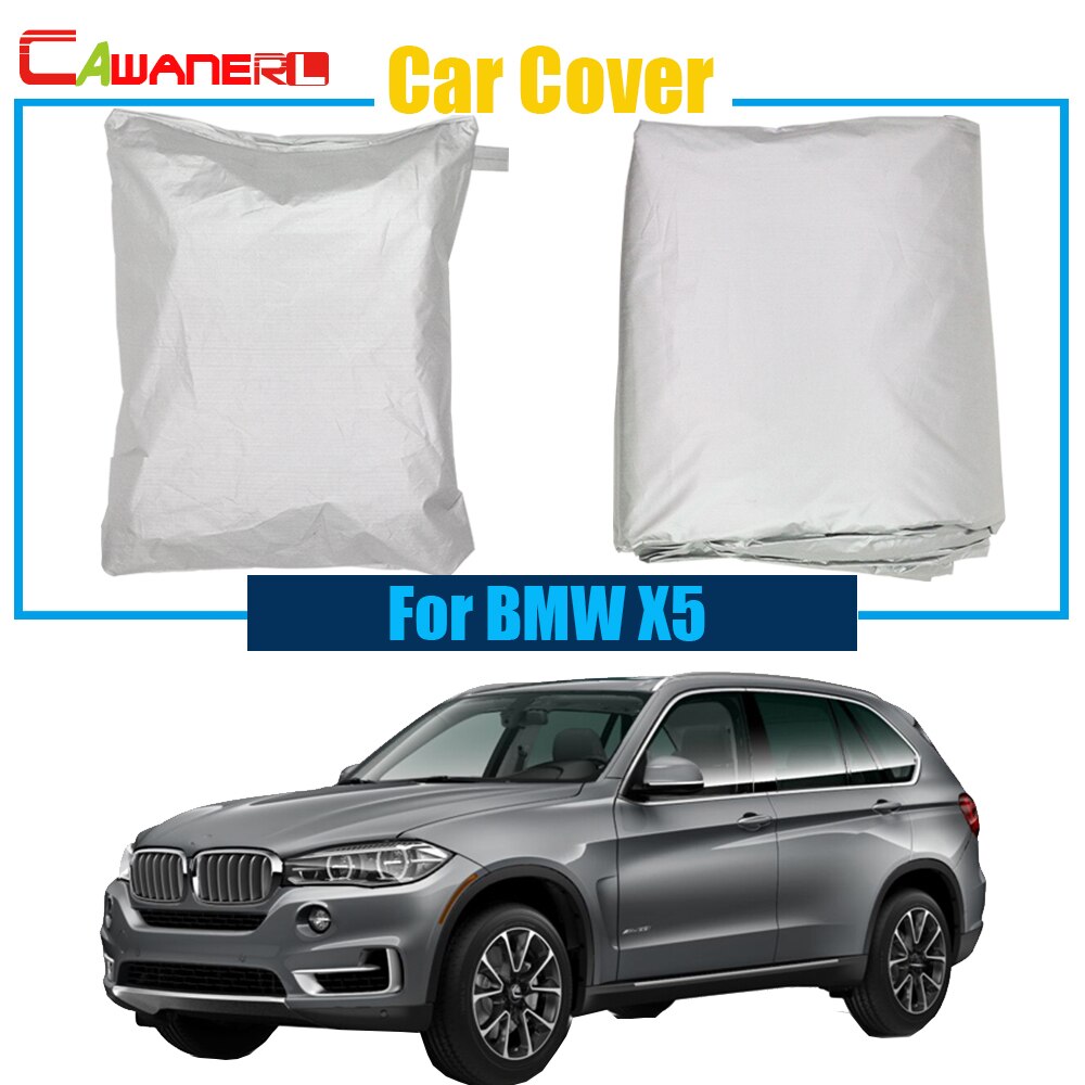 Cawanerl ! Auto Cover Regen Sneeuw Zon Slip Cover Zon Shield Cover Anti-Uv Stofdicht Voor BMW X5