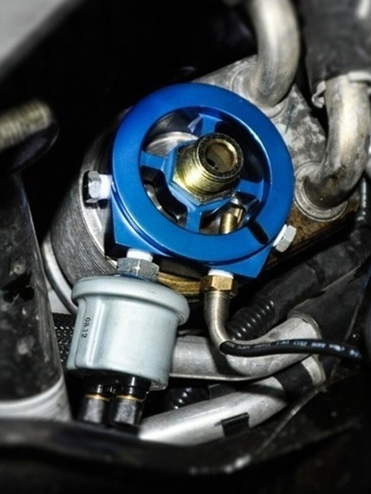 JDM- Oil Filter Cooler Sandwich Plate Adapter M20*1.5 and 3/4-16 Universal Oil Adapter Car Meter