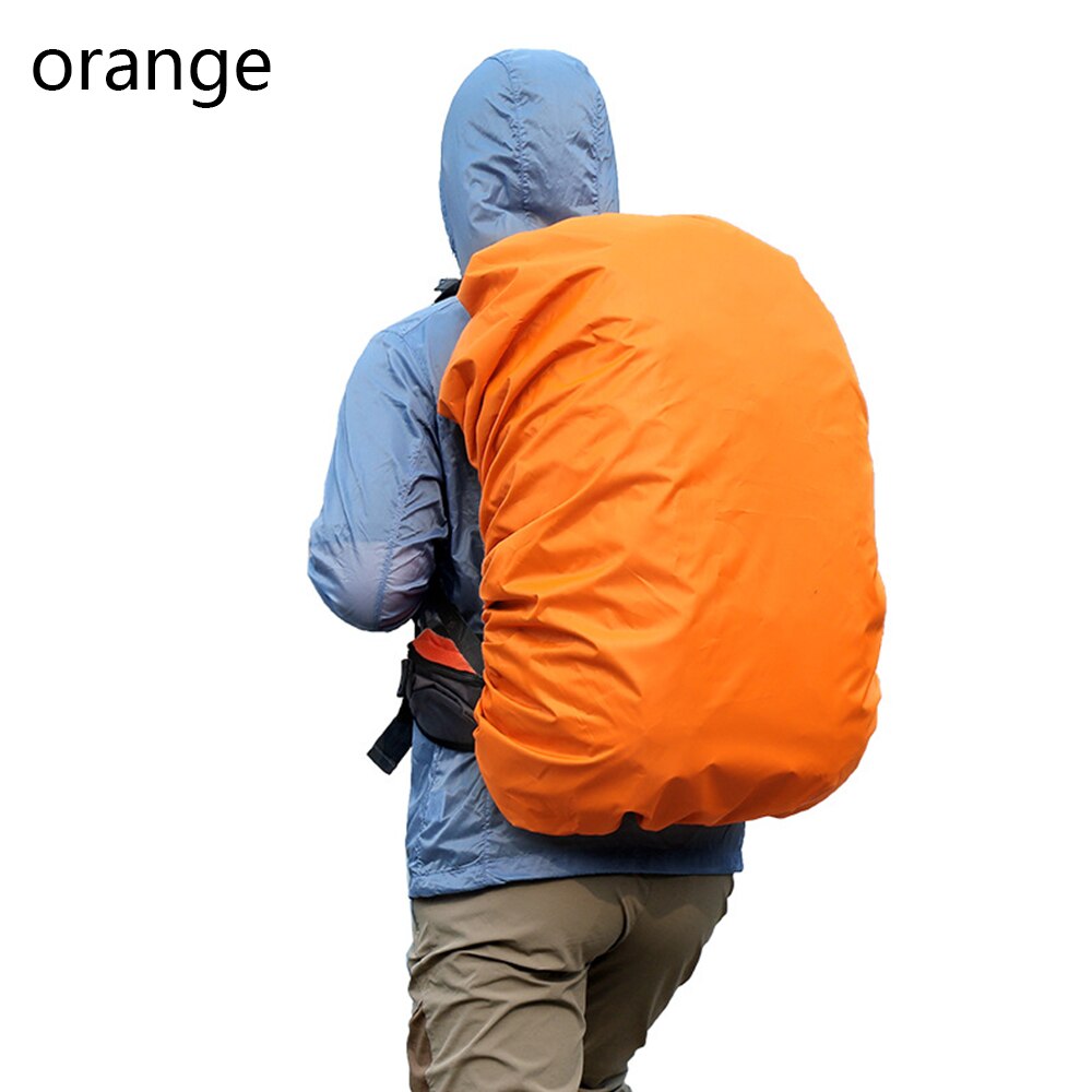 Poncho impermeable ligero reflectante para mochila, bolsa de hombro ultraligera resistente al agua, protege la lluvia al aire libre: orange