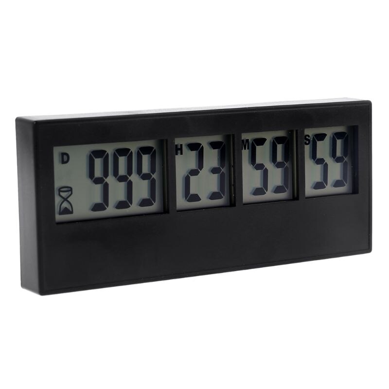 999 Dagen Countdown Klok Lcd Digitale Scherm Kookwekker Herinnering Voor Bruiloft Pensioen Lab Koken Keuken Watering