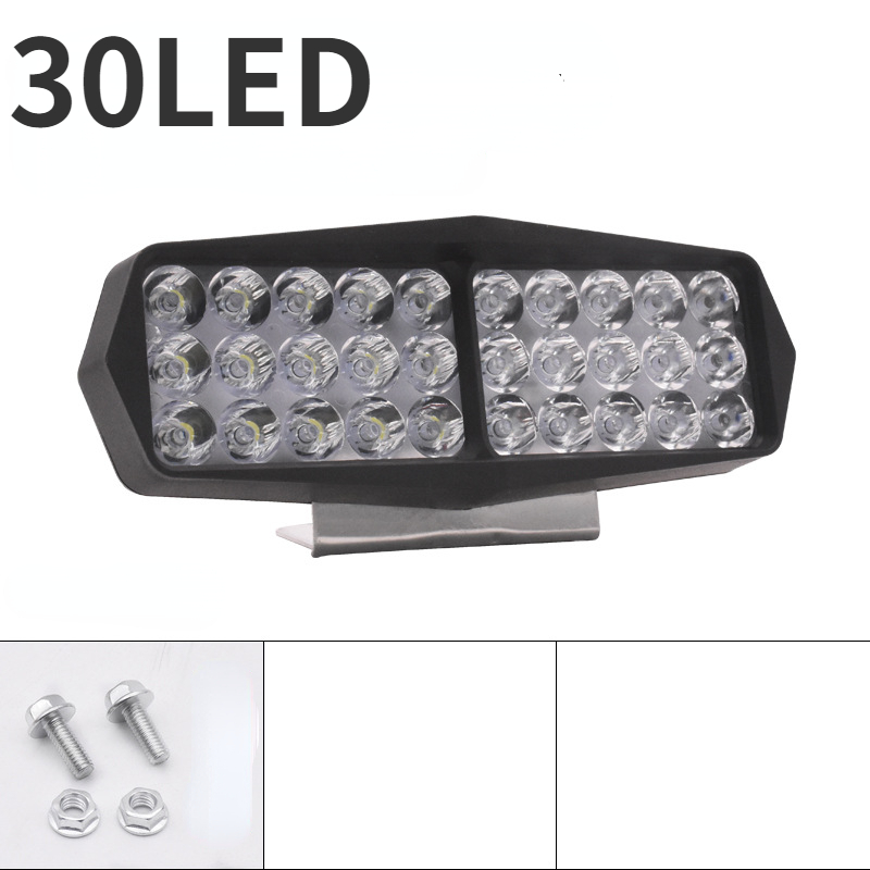 12-80V Motorfiets Koplamp Hulplamp Led Elektrische Voertuig Spotlights Scooters Waterdicht Gemodificeerde Lampen Moto Accessoires: Lavendel