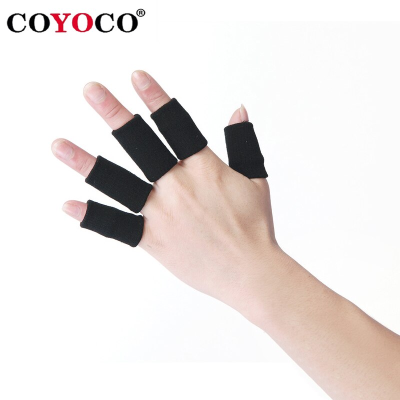 COYOCO Brand Finger Guard Volleyball Protect 10 Pcs Elastic Basketball Soccer Volleyball Finger Sports Protection Tools Blue