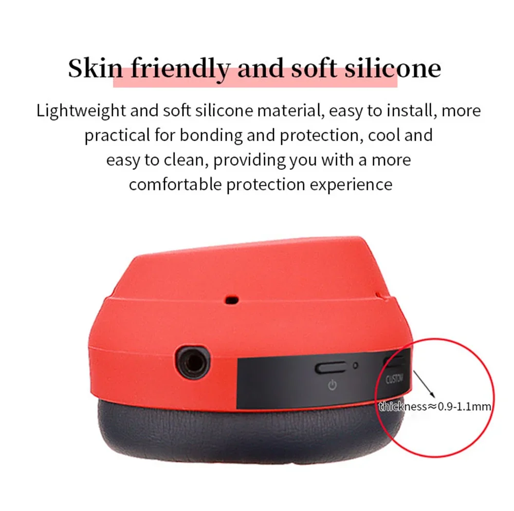 Funda protectora de silicona suave para auriculares Sony WH-1000XM3/4, funda protectora de auriculares de