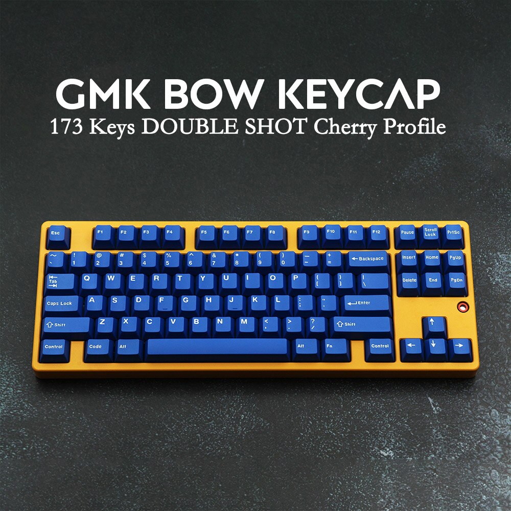 173 Key DOUBLE SHOT Cherry Profile GMK Copy Striker/Bow Wob ANSI ISO PBT Layout Keycap For GMMK pro Mechanical Gaming Keyboard