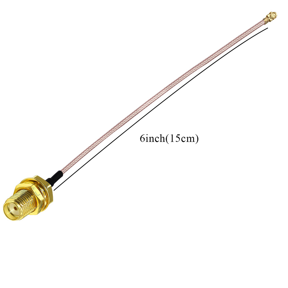 Adaptador coaxial SMA hembra a U.FL IPX RF, Cable de puente Pigtail RG178, Cable SMA hembra a IPX UFL/IPX, Cable de extensión Mini PCI