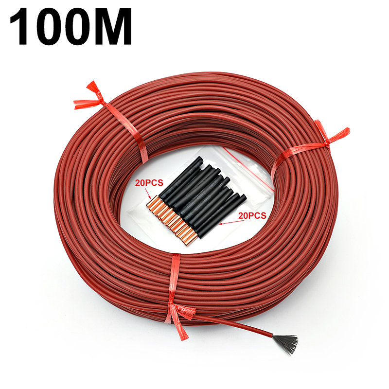 12K 33 ohm 10 to 100m floor heating cable carbon fiber heating wire heating cable decoration essential