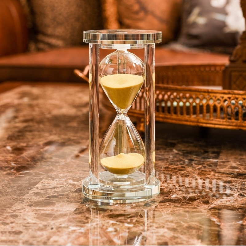 30 Minutes Hourglass Sand Timer For Kitchen School Modern Crystal Hour Glass Sandglass Sand Clock Tea Timers Home Decoration