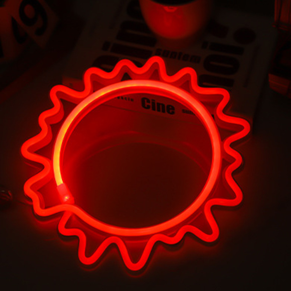 LED Neon Light Sun Planet Sign LED Neon Lamp Fairy Art Night Lamp Lighting Home Party Decor Supplies