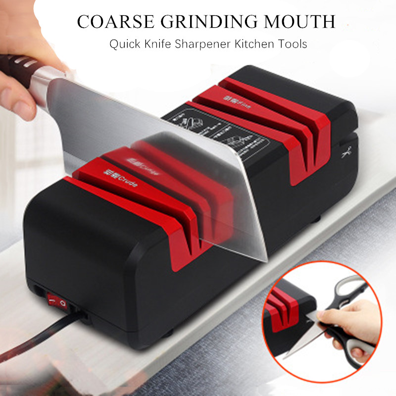 afilador de cuchillos inteligente de corte rápido, afilador de cuchillos doméstico eléctrico, cortador de cocina, afiladores de corte automático multifuncionales