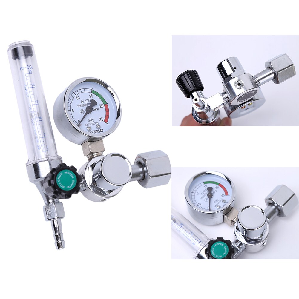 0-25Mpa Zinc Alloy Accurate Scale Pressure Reducer Welding Argon Regulator Decrease Gas Flowmeter CO2 Easy Read Measure Tool
